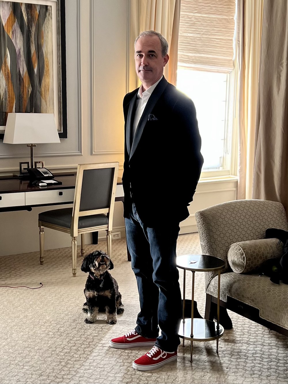 Fred Saunders and his dog Daisy